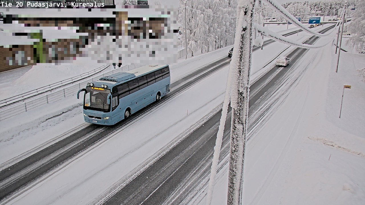 Kelikamerat Kuva Tie 20 Pudasjärvi, Kurenalus, Pudasjärvi, Pohjois-Pohjanmaa