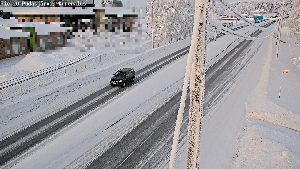 Kelikamerat Kuva Tie 20 Pudasjärvi, Kurenalus, Pudasjärvi, Pohjois-Pohjanmaa