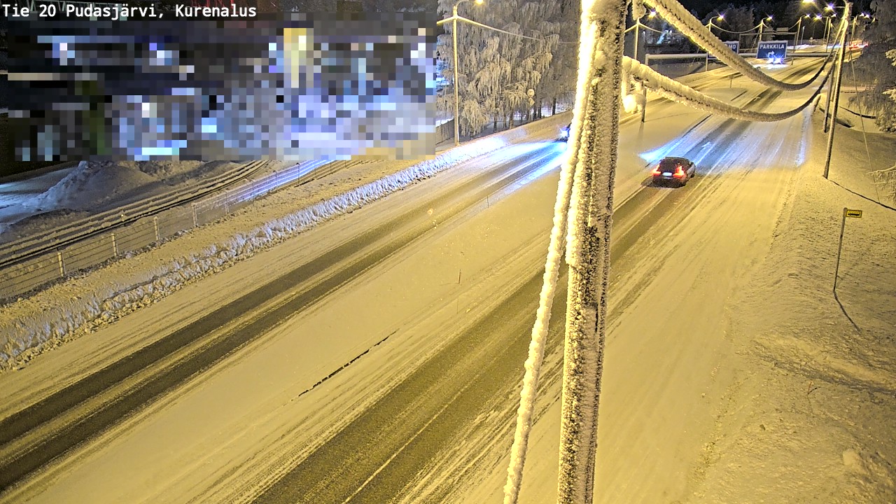 Kelikamerat Kuva Tie 20 Pudasjärvi, Kurenalus, Pudasjärvi, Pohjois-Pohjanmaa