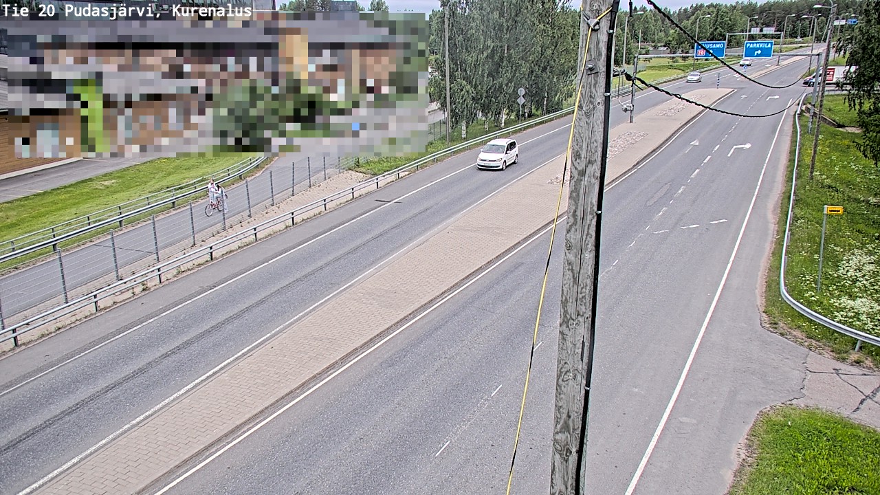 Weather Camera Image Väg 20Pudasjärvi, Kurenalus, Pudasjärvi, Pohjois-Pohjanmaa