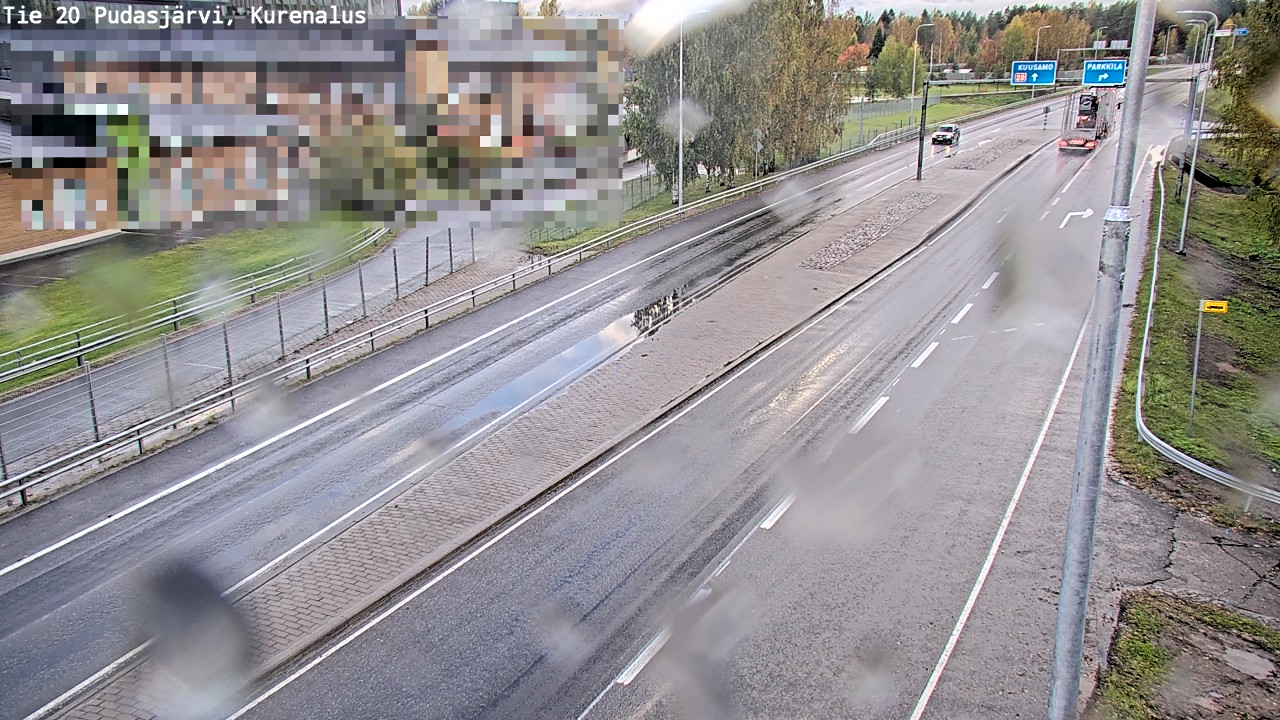 Weather Camera Image Väg 20Pudasjärvi, Kurenalus, Pudasjärvi, Pohjois-Pohjanmaa