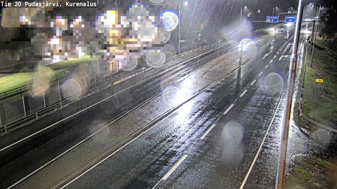 Weather Camera Image Väg 20Pudasjärvi, Kurenalus, Pudasjärvi, Pohjois-Pohjanmaa