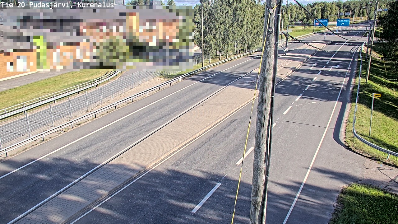 Weather Camera Image Väg 20Pudasjärvi, Kurenalus, Pudasjärvi, Pohjois-Pohjanmaa