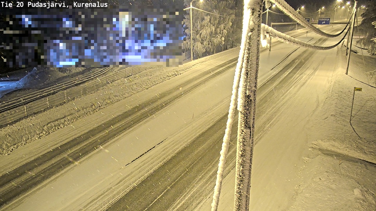 Kelikamerat Kuva Tie 20 Pudasjärvi, Kurenalus, Pudasjärvi, Pohjois-Pohjanmaa