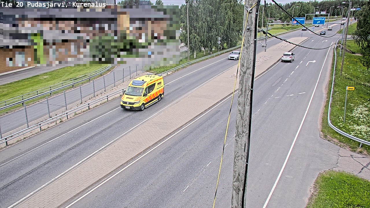 Weather Camera Image Väg 20Pudasjärvi, Kurenalus, Pudasjärvi, Pohjois-Pohjanmaa