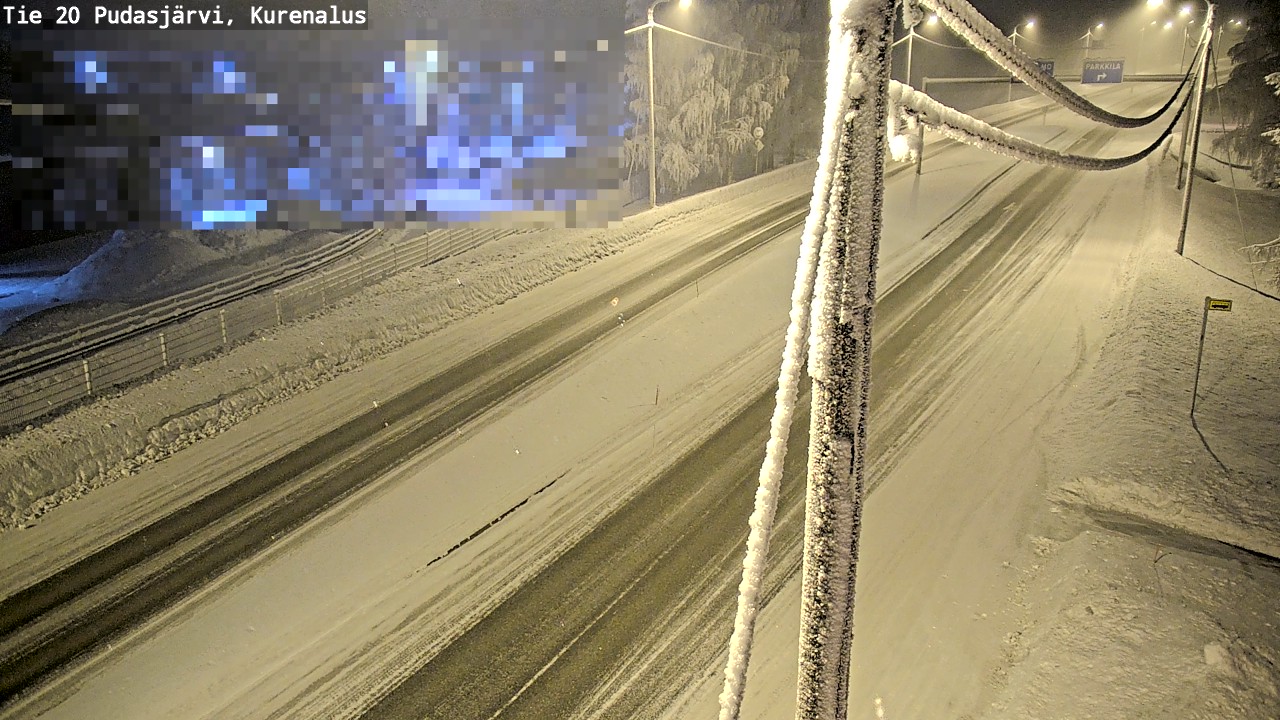 Kelikamerat Kuva Tie 20 Pudasjärvi, Kurenalus, Pudasjärvi, Pohjois-Pohjanmaa