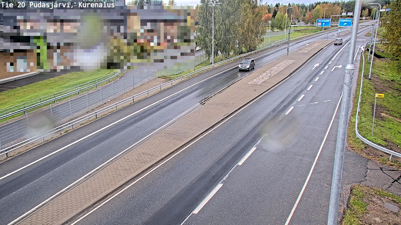 Weather Camera Image Väg 20Pudasjärvi, Kurenalus, Pudasjärvi, Pohjois-Pohjanmaa