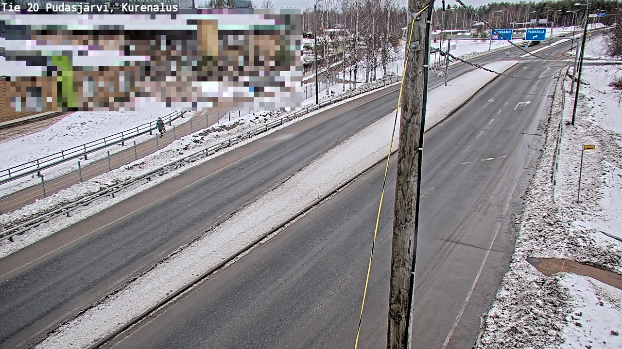 Kelikamerat Kuva Tie 20 Pudasjärvi, Kurenalus, Pudasjärvi, Pohjois-Pohjanmaa
