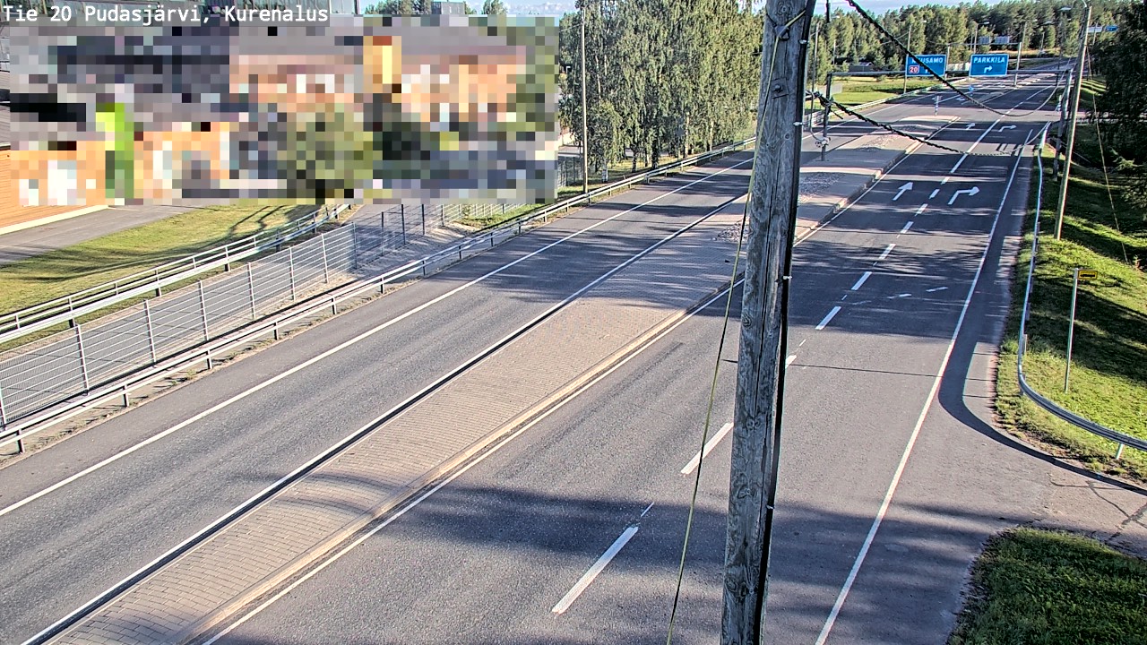 Weather Camera Image Väg 20Pudasjärvi, Kurenalus, Pudasjärvi, Pohjois-Pohjanmaa