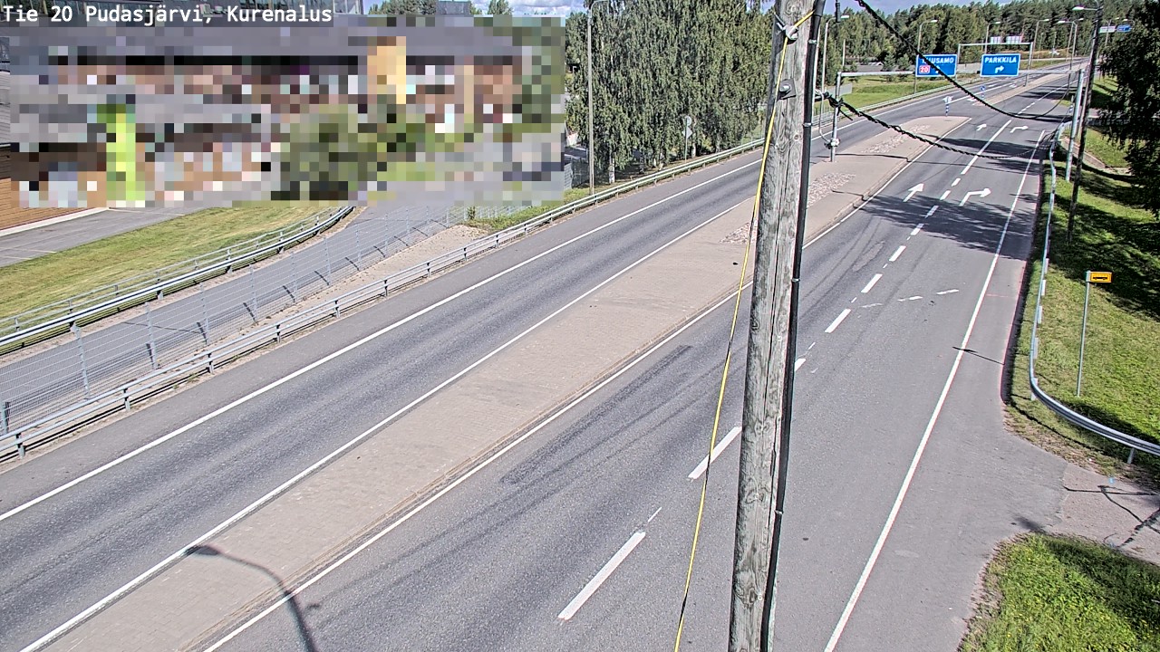 Weather Camera Image Väg 20Pudasjärvi, Kurenalus, Pudasjärvi, Pohjois-Pohjanmaa
