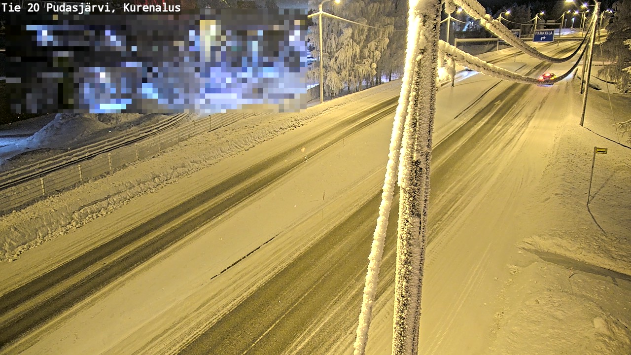Weather Camera Image Road 20 Pudasjärvi, Kurenalus, Pudasjärvi, Pohjois-Pohjanmaa