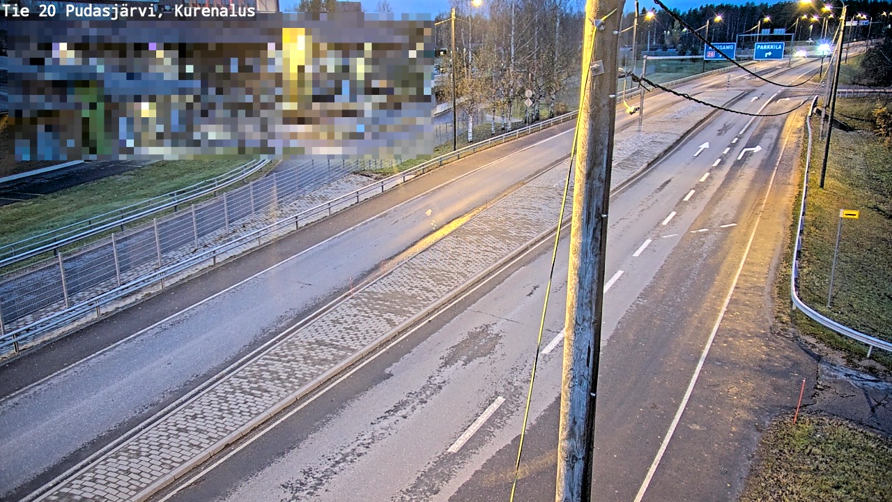 Kelikamerat Kuva Tie 20 Pudasjärvi, Kurenalus, Pudasjärvi, Pohjois-Pohjanmaa