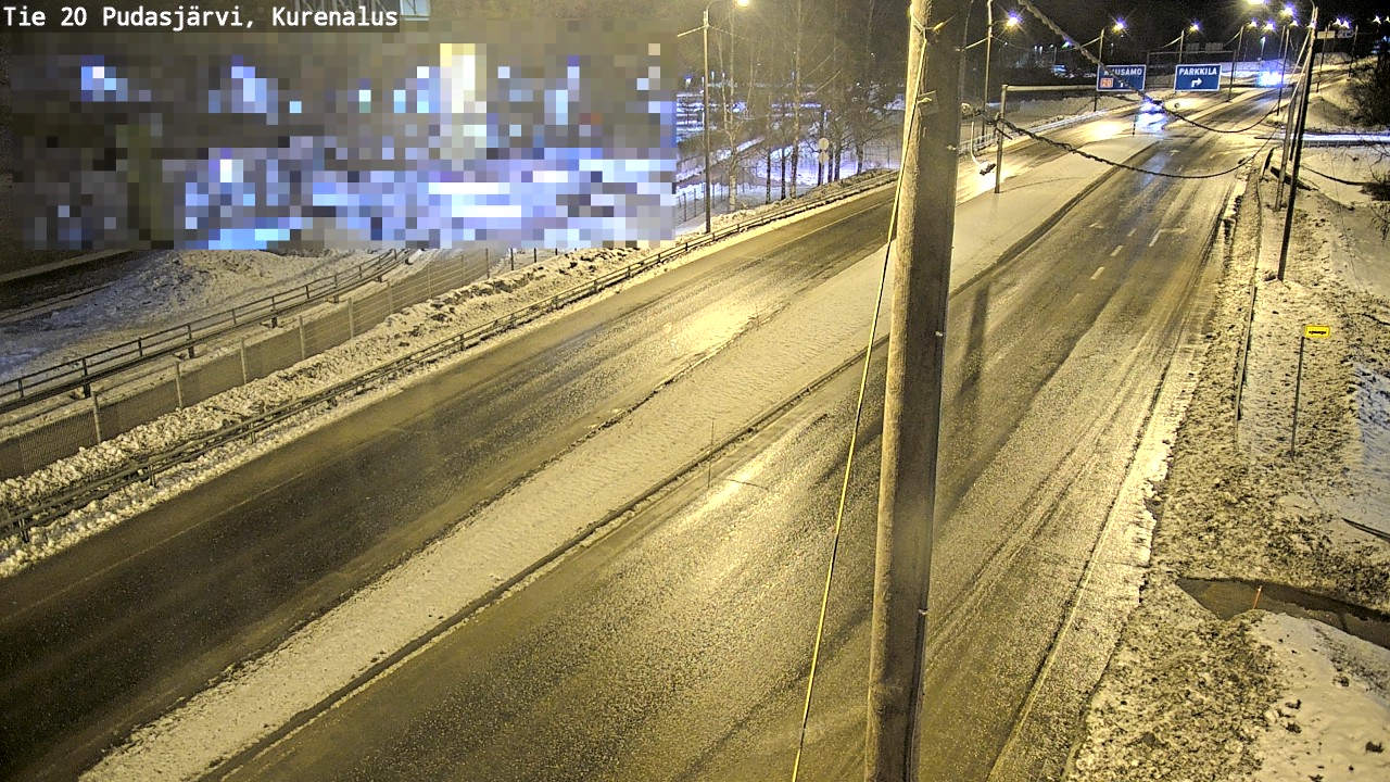 Kelikamerat Kuva Tie 20 Pudasjärvi, Kurenalus, Pudasjärvi, Pohjois-Pohjanmaa