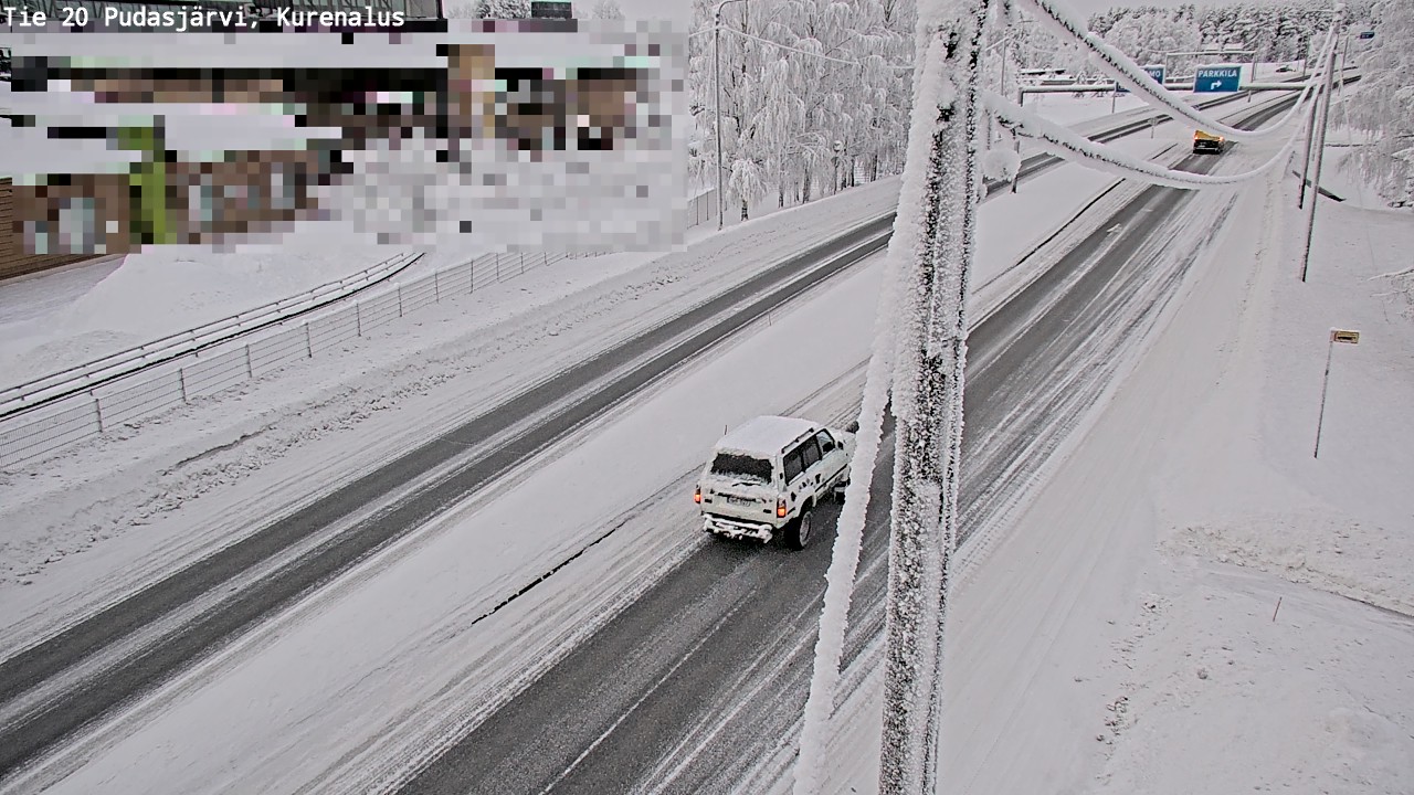 Weather Camera Image Road 20 Pudasjärvi, Kurenalus, Pudasjärvi, Pohjois-Pohjanmaa