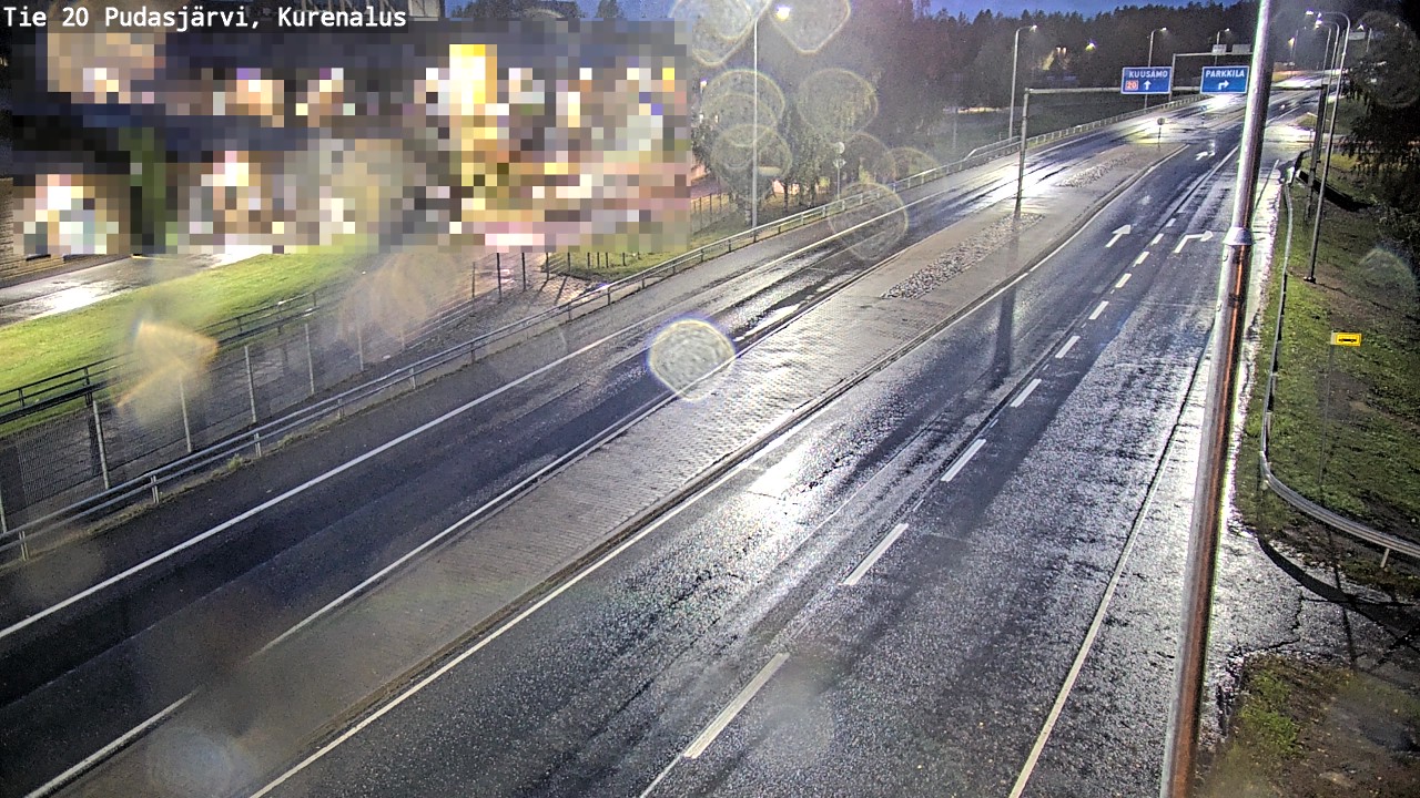 Weather Camera Image Väg 20Pudasjärvi, Kurenalus, Pudasjärvi, Pohjois-Pohjanmaa