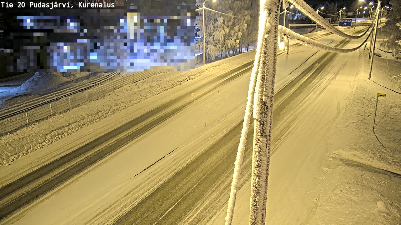 Kelikamerat Kuva Tie 20 Pudasjärvi, Kurenalus, Pudasjärvi, Pohjois-Pohjanmaa