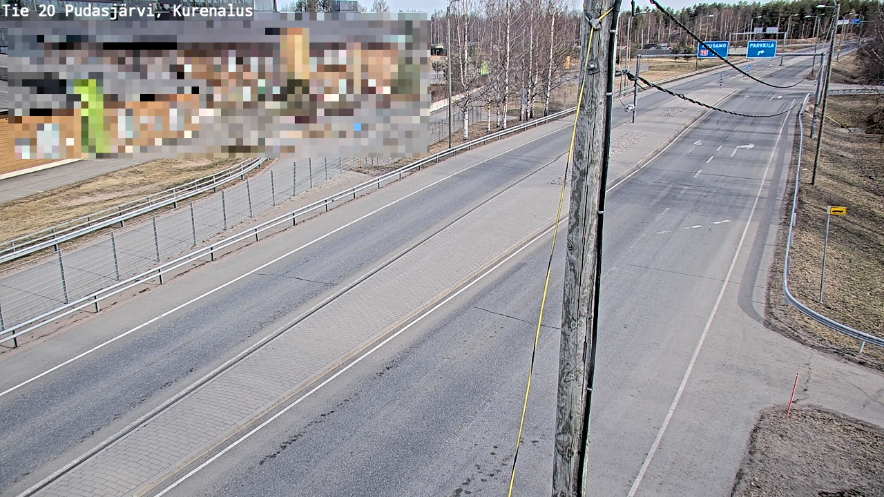 Kelikamerat Kuva Tie 20 Pudasjärvi, Kurenalus, Pudasjärvi, Pohjois-Pohjanmaa