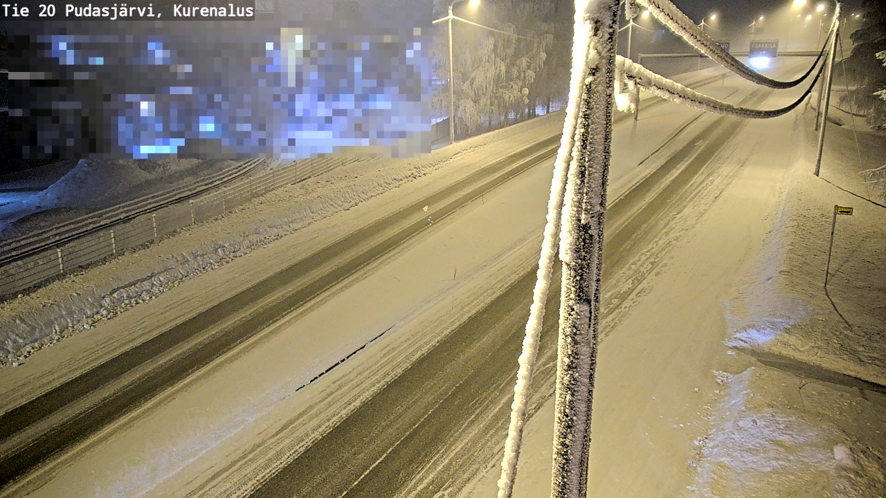 Kelikamerat Kuva Tie 20 Pudasjärvi, Kurenalus, Pudasjärvi, Pohjois-Pohjanmaa