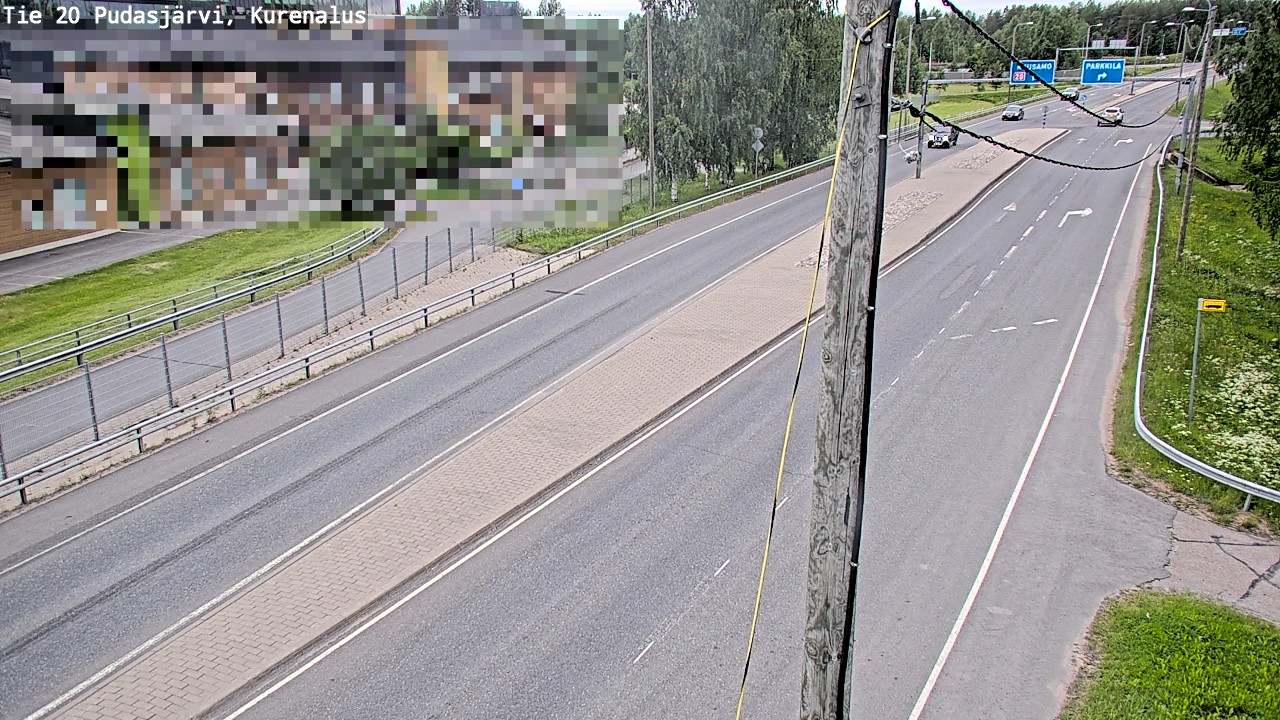 Weather Camera Image Road 20 Pudasjärvi, Kurenalus, Pudasjärvi, Pohjois-Pohjanmaa