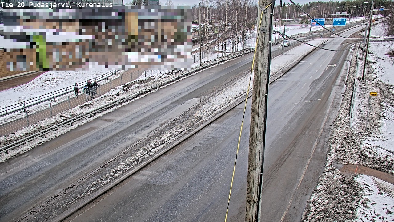 Weather Camera Image Road 20 Pudasjärvi, Kurenalus, Pudasjärvi, Pohjois-Pohjanmaa