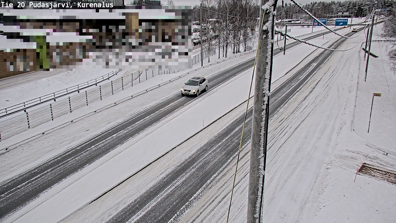 Weather Camera Image Road 20 Pudasjärvi, Kurenalus, Pudasjärvi, Pohjois-Pohjanmaa