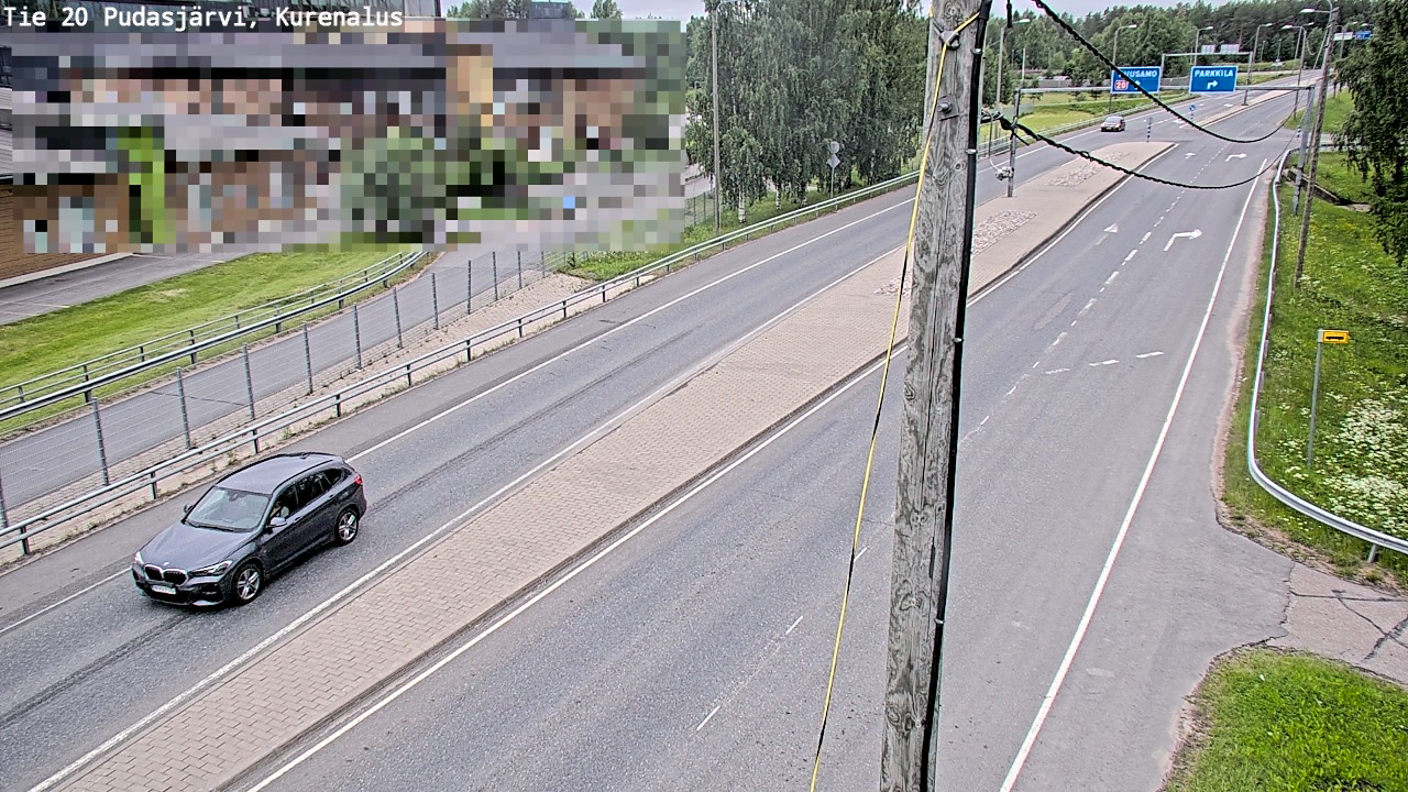 Kelikamerat Kuva Tie 20 Pudasjärvi, Kurenalus, Pudasjärvi, Pohjois-Pohjanmaa