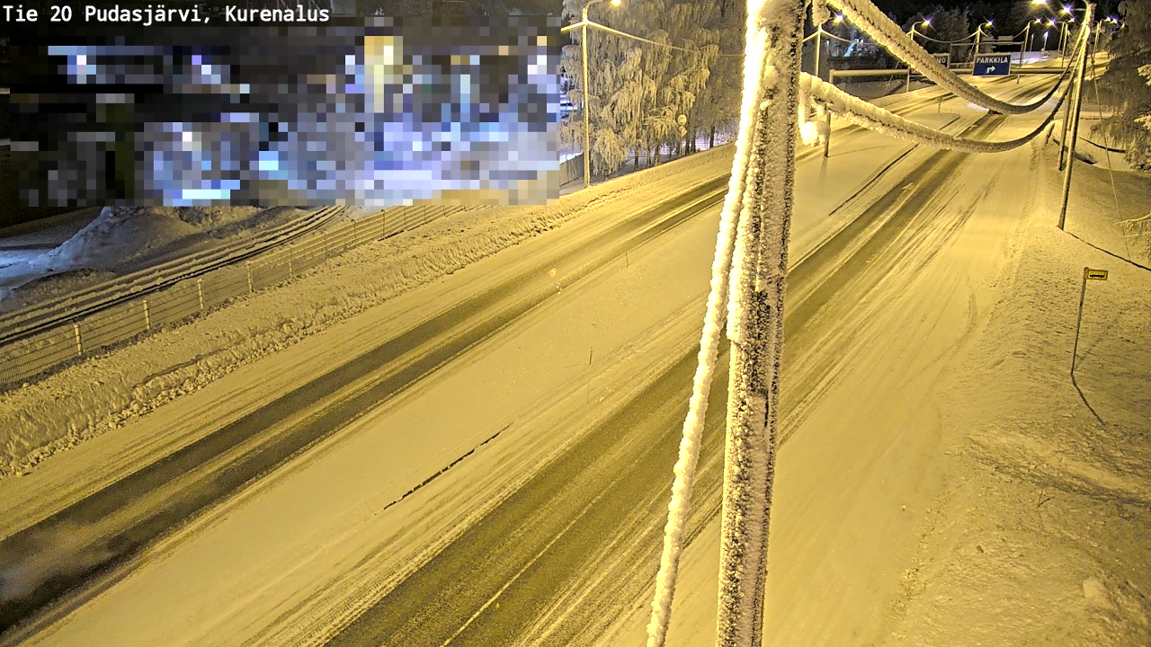 Kelikamerat Kuva Tie 20 Pudasjärvi, Kurenalus, Pudasjärvi, Pohjois-Pohjanmaa