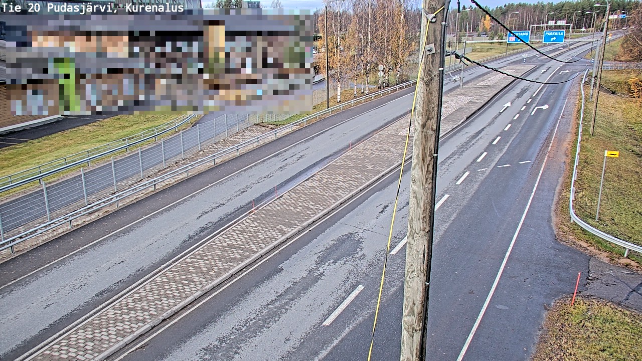 Kelikamerat Kuva Tie 20 Pudasjärvi, Kurenalus, Pudasjärvi, Pohjois-Pohjanmaa