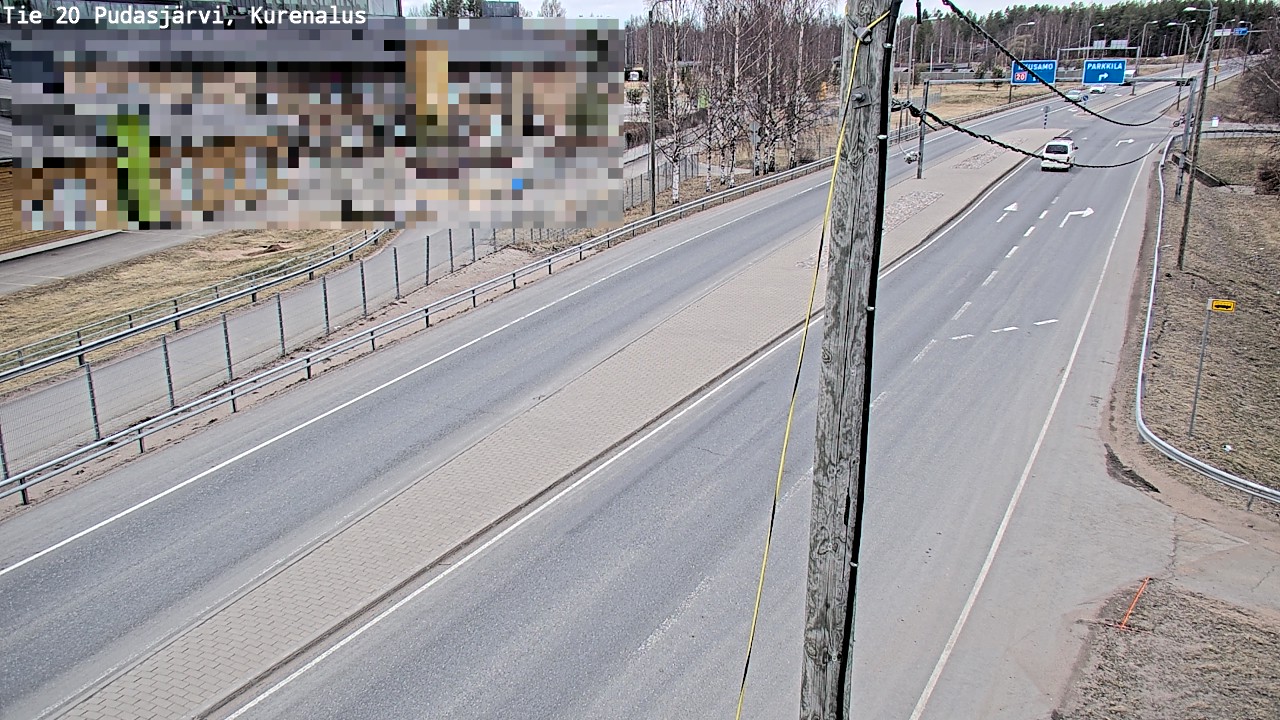 Kelikamerat Kuva Tie 20 Pudasjärvi, Kurenalus, Pudasjärvi, Pohjois-Pohjanmaa