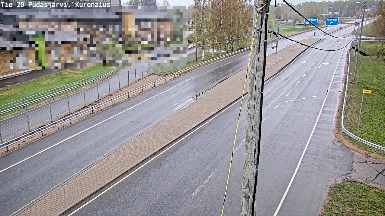 Weather Camera Image Väg 20Pudasjärvi, Kurenalus, Pudasjärvi, Pohjois-Pohjanmaa