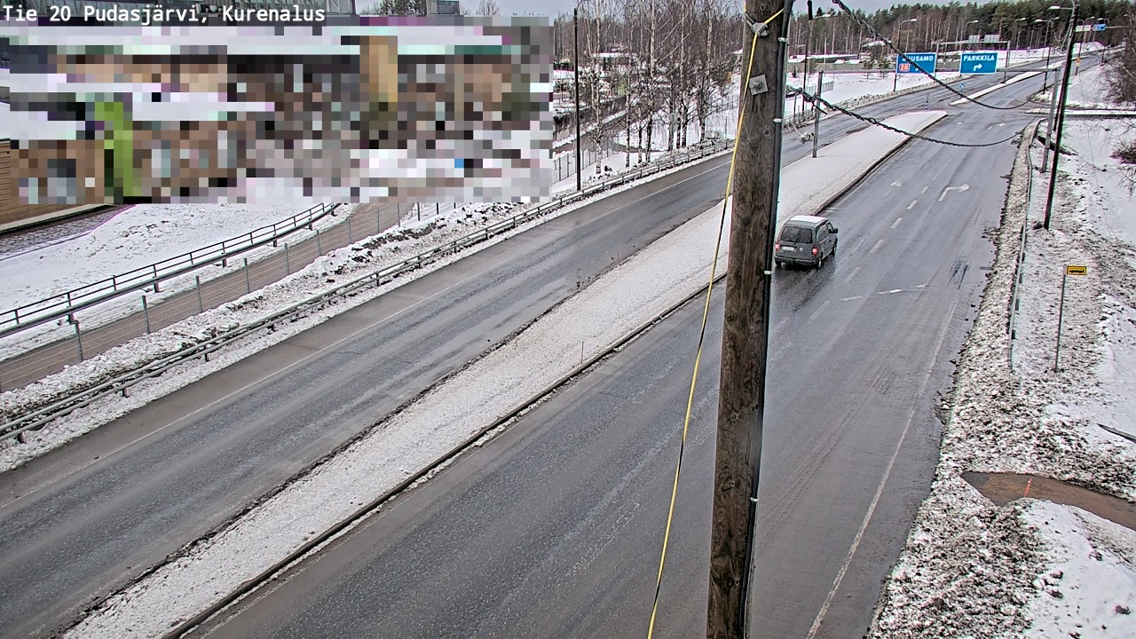 Kelikamerat Kuva Tie 20 Pudasjärvi, Kurenalus, Pudasjärvi, Pohjois-Pohjanmaa
