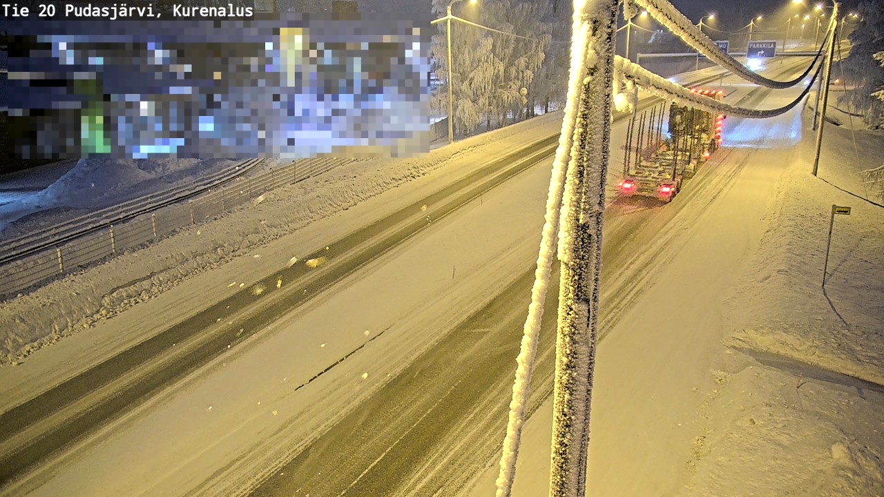 Kelikamerat Kuva Tie 20 Pudasjärvi, Kurenalus, Pudasjärvi, Pohjois-Pohjanmaa