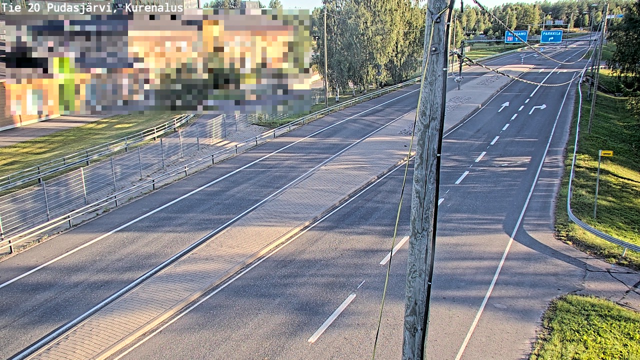 Weather Camera Image Väg 20Pudasjärvi, Kurenalus, Pudasjärvi, Pohjois-Pohjanmaa