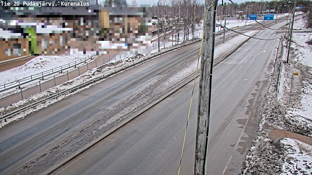 Weather Camera Image Väg 20Pudasjärvi, Kurenalus, Pudasjärvi, Pohjois-Pohjanmaa