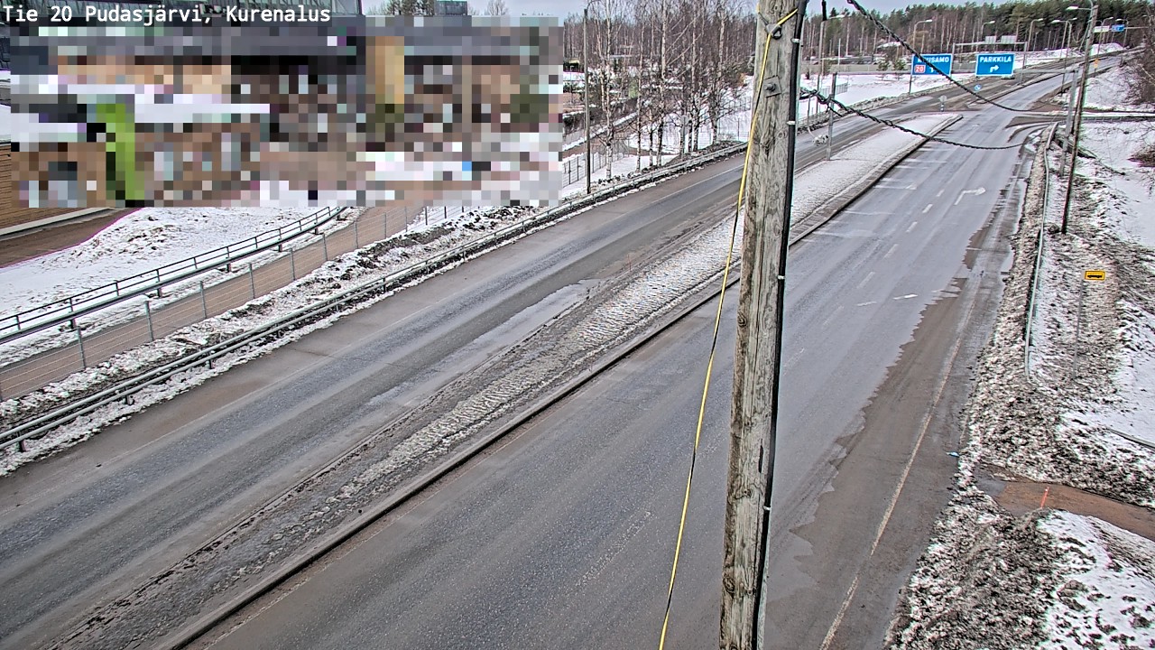 Weather Camera Image Road 20 Pudasjärvi, Kurenalus, Pudasjärvi, Pohjois-Pohjanmaa