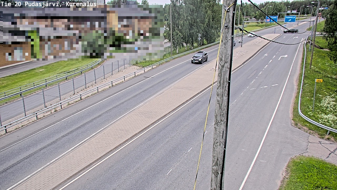 Weather Camera Image Väg 20Pudasjärvi, Kurenalus, Pudasjärvi, Pohjois-Pohjanmaa