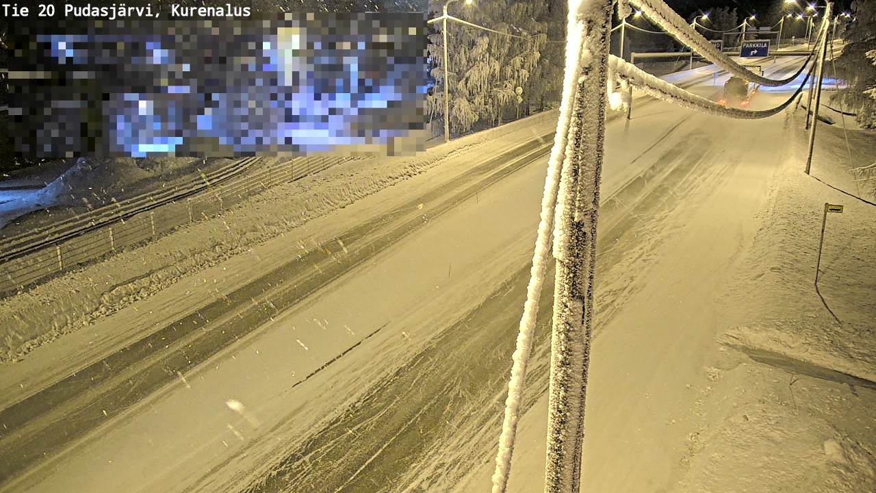 Kelikamerat Kuva Tie 20 Pudasjärvi, Kurenalus, Pudasjärvi, Pohjois-Pohjanmaa