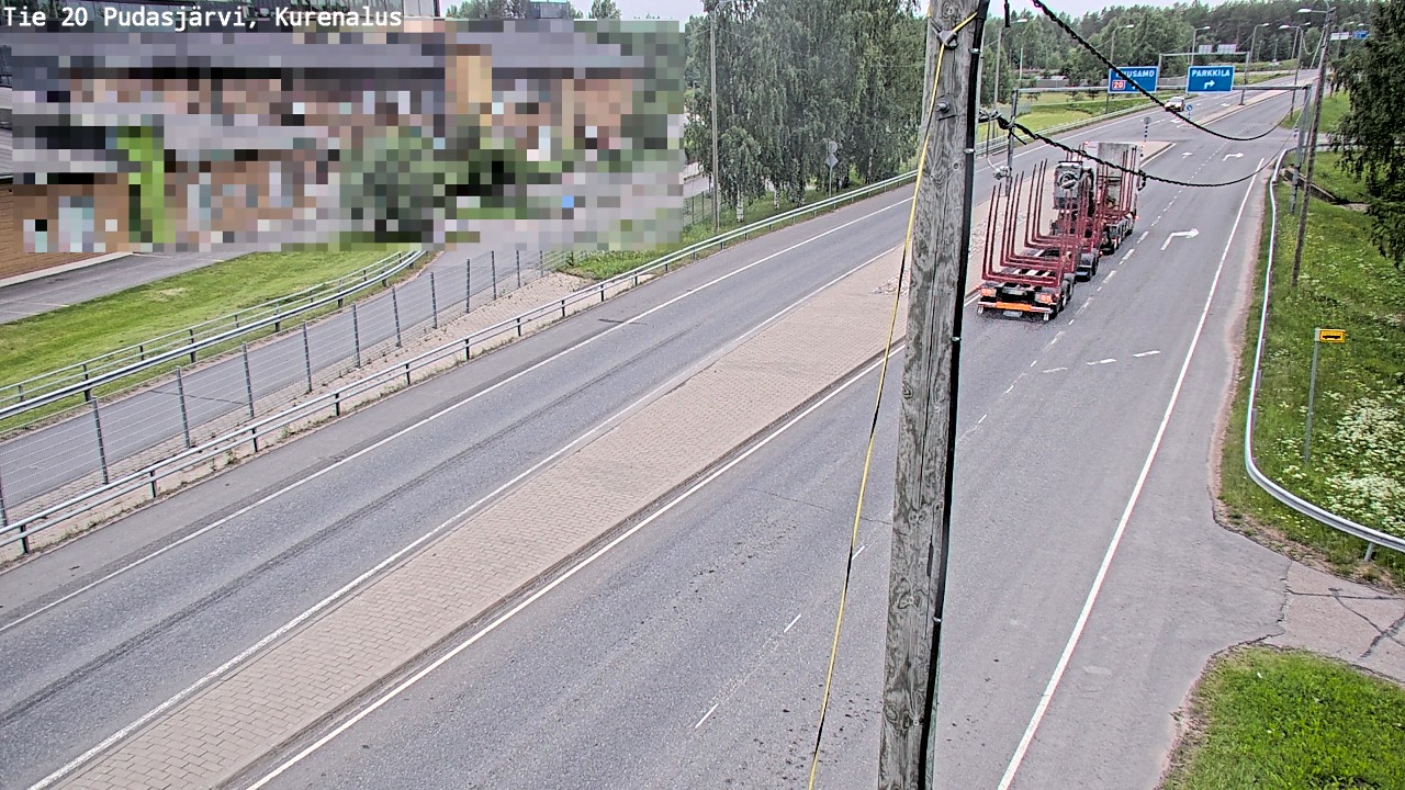 Kelikamerat Kuva Tie 20 Pudasjärvi, Kurenalus, Pudasjärvi, Pohjois-Pohjanmaa