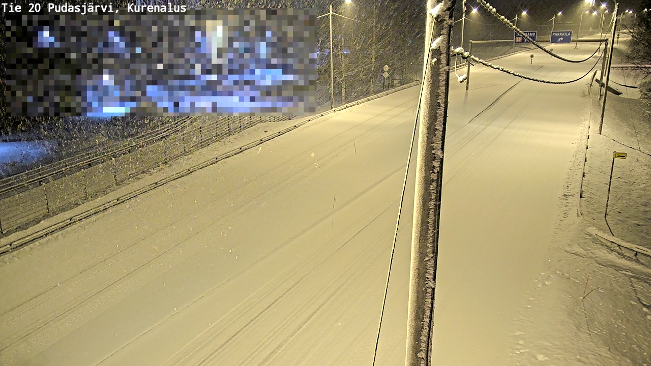 Kelikamerat Kuva Tie 20 Pudasjärvi, Kurenalus, Pudasjärvi, Pohjois-Pohjanmaa