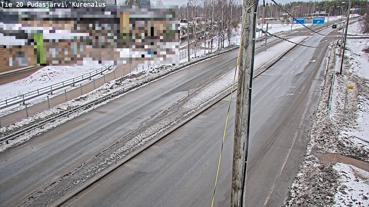 Weather Camera Image Road 20 Pudasjärvi, Kurenalus, Pudasjärvi, Pohjois-Pohjanmaa