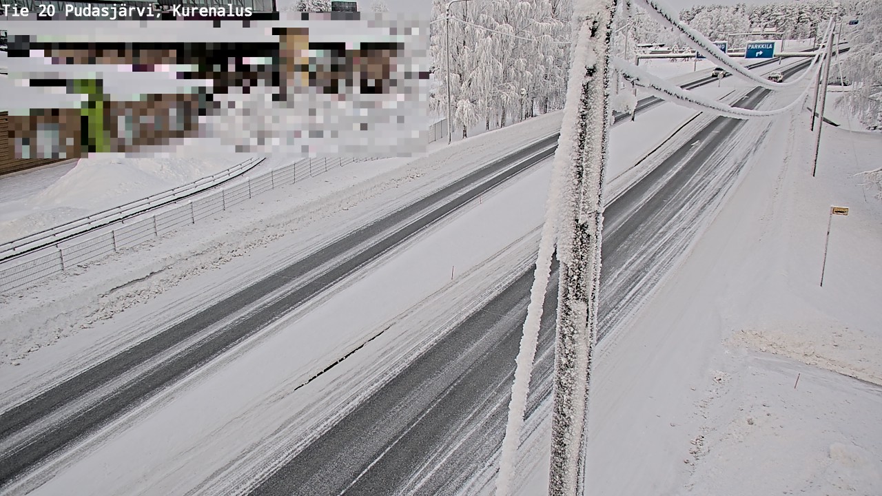 Kelikamerat Kuva Tie 20 Pudasjärvi, Kurenalus, Pudasjärvi, Pohjois-Pohjanmaa