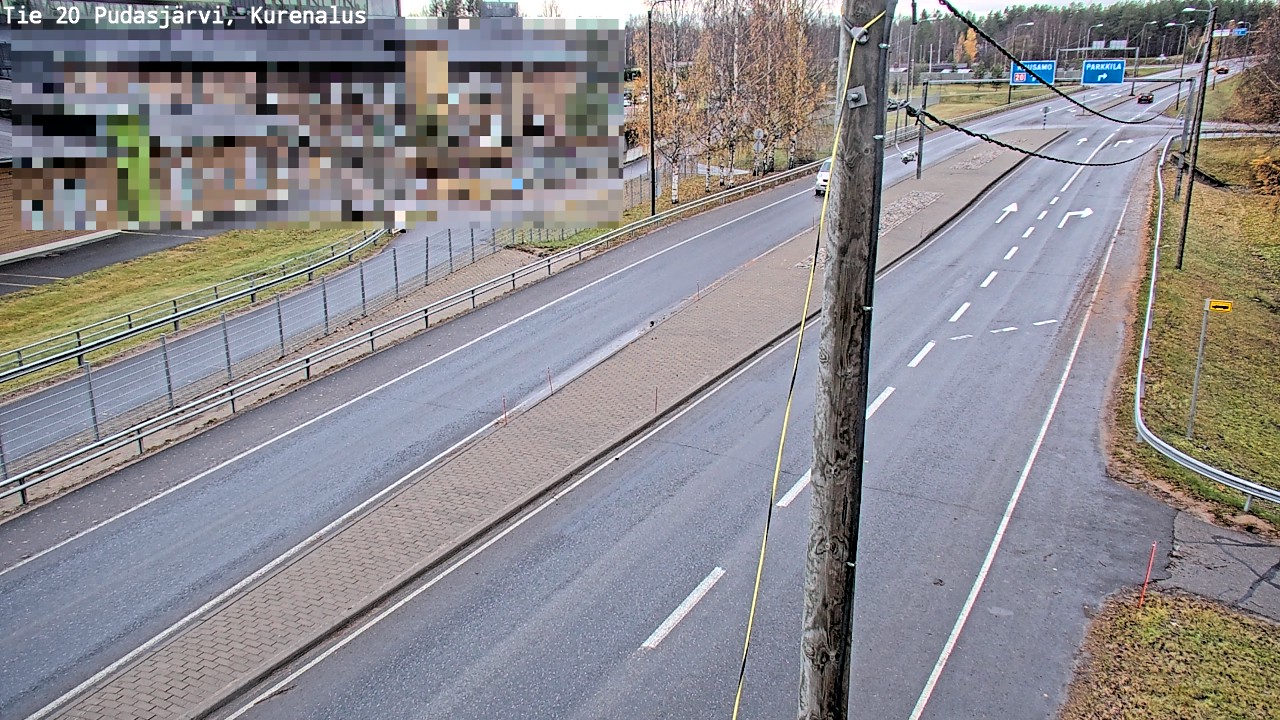 Kelikamerat Kuva Tie 20 Pudasjärvi, Kurenalus, Pudasjärvi, Pohjois-Pohjanmaa