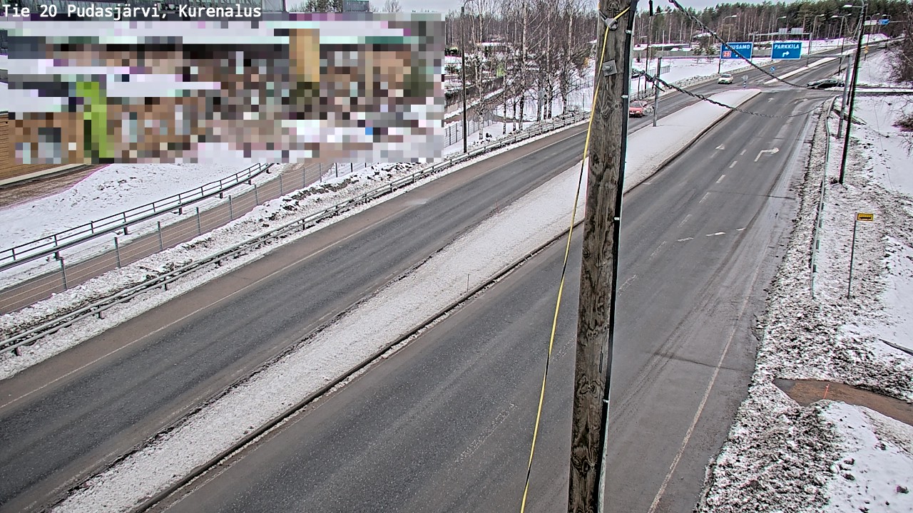 Kelikamerat Kuva Tie 20 Pudasjärvi, Kurenalus, Pudasjärvi, Pohjois-Pohjanmaa