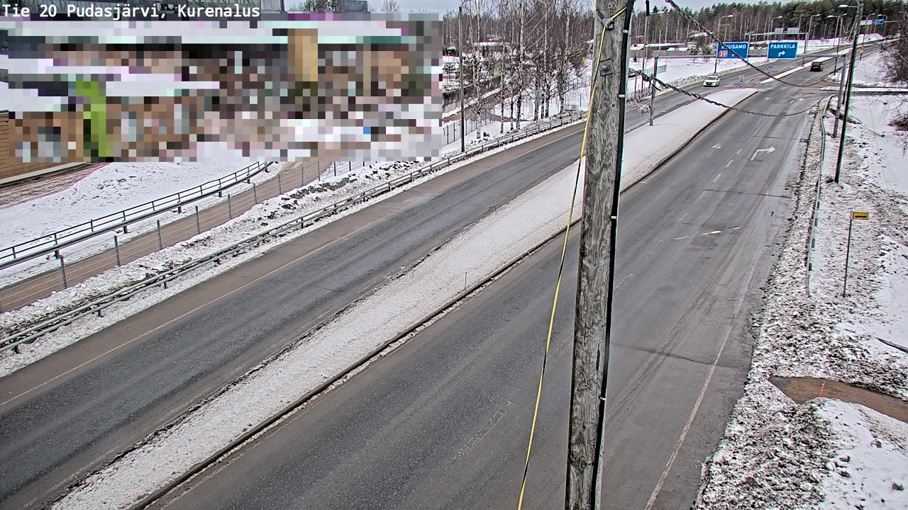 Kelikamerat Kuva Tie 20 Pudasjärvi, Kurenalus, Pudasjärvi, Pohjois-Pohjanmaa