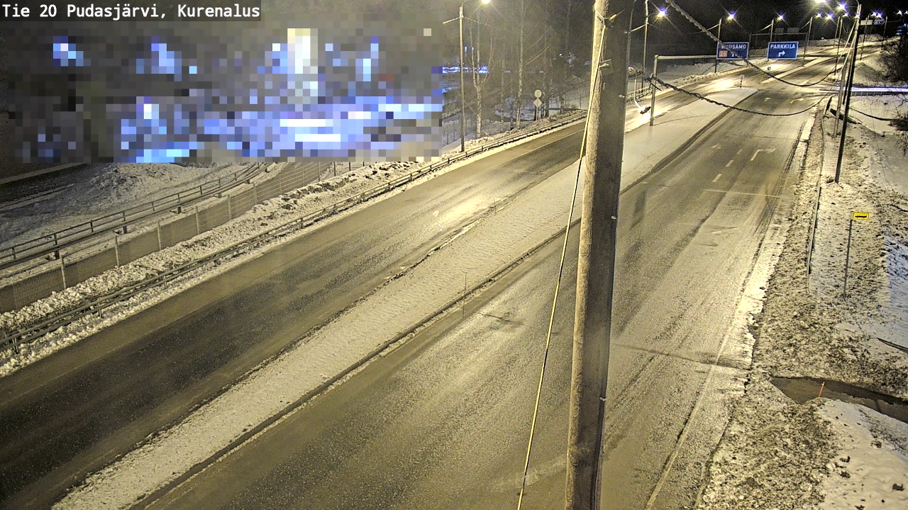 Kelikamerat Kuva Tie 20 Pudasjärvi, Kurenalus, Pudasjärvi, Pohjois-Pohjanmaa