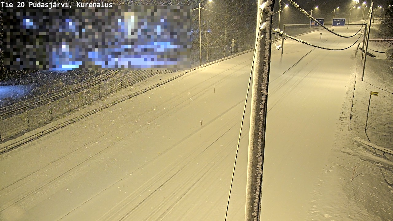 Kelikamerat Kuva Tie 20 Pudasjärvi, Kurenalus, Pudasjärvi, Pohjois-Pohjanmaa