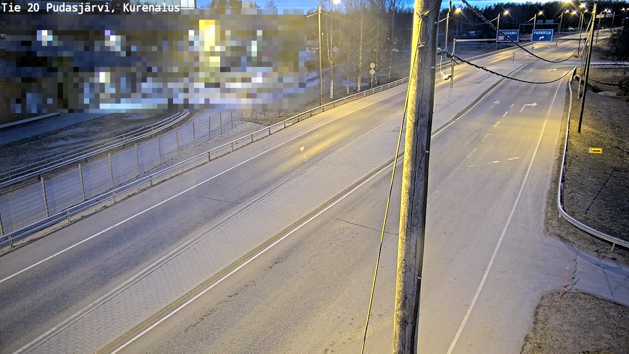 Kelikamerat Kuva Tie 20 Pudasjärvi, Kurenalus, Pudasjärvi, Pohjois-Pohjanmaa