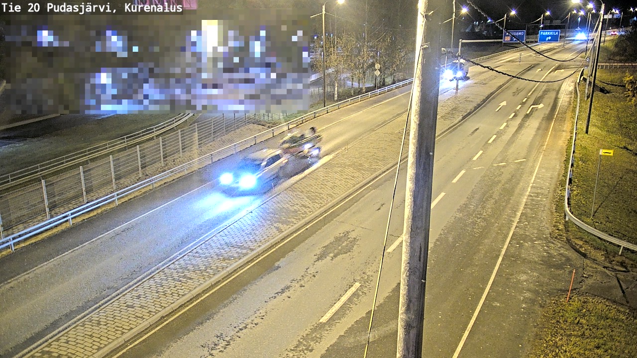 Kelikamerat Kuva Tie 20 Pudasjärvi, Kurenalus, Pudasjärvi, Pohjois-Pohjanmaa