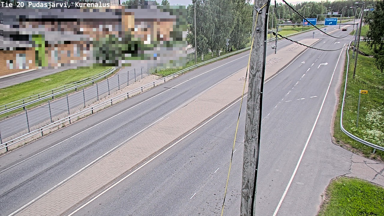 Kelikamerat Kuva Tie 20 Pudasjärvi, Kurenalus, Pudasjärvi, Pohjois-Pohjanmaa