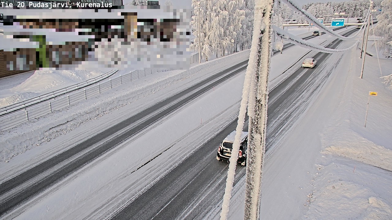 Kelikamerat Kuva Tie 20 Pudasjärvi, Kurenalus, Pudasjärvi, Pohjois-Pohjanmaa